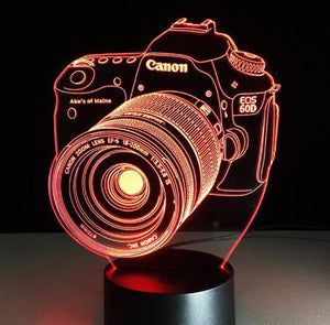 Novelty 3D Lamp Camera Illusion LED