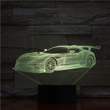Cool Sport Racing Car led 3D Lamp