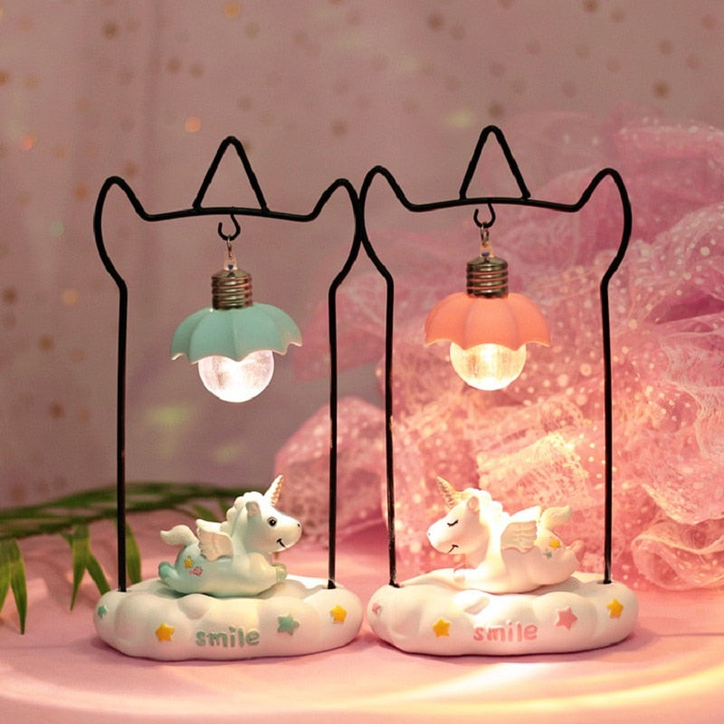 Ins Romantic Unicorn LED Lamp Baby Night Light